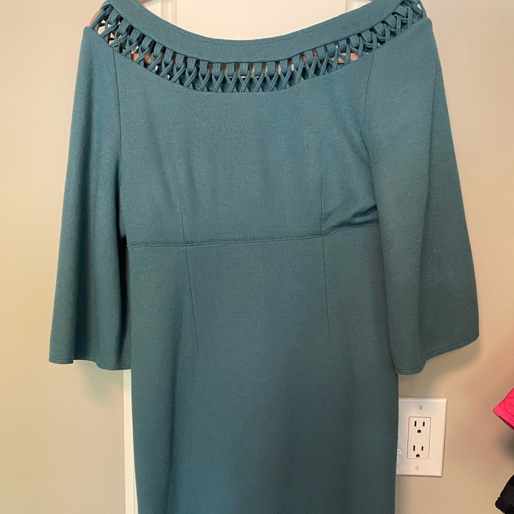 Blue long sleeve dress
